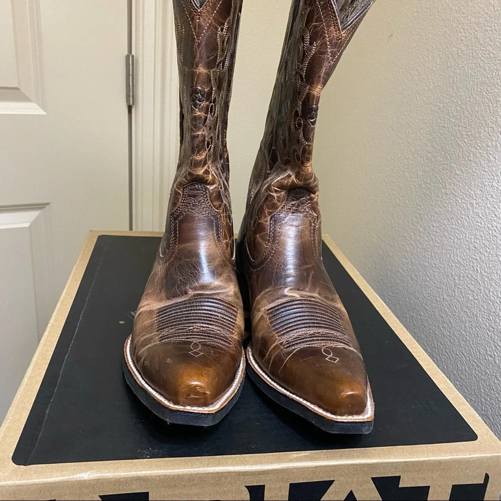 ARIAT “Alabama” chocolate brown cowboy boots - Picture 7 of 7